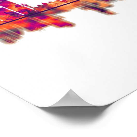 Karachi Skyline Pakistan Poster (Hoek)