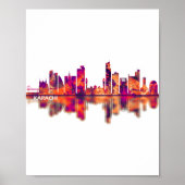 Karachi Skyline Pakistan Poster (Voorkant)