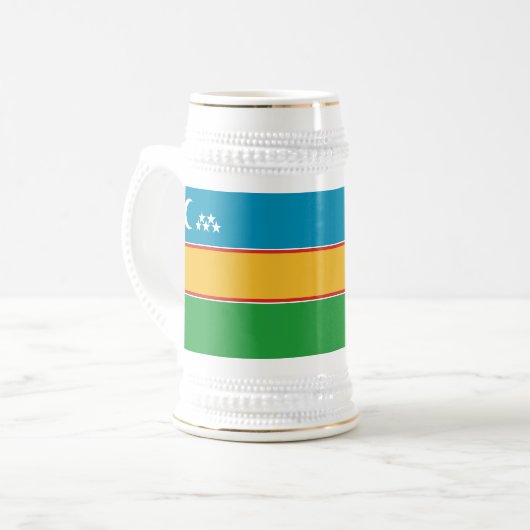 Karakalpakstan-vlag Bierpul (Voorkant links)