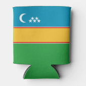 Karakalpakstan-vlag Blikjeskoeler (Voorkant)