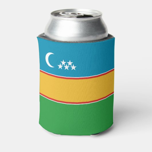 Karakalpakstan-vlag Blikjeskoeler (Blikje Achterkant)