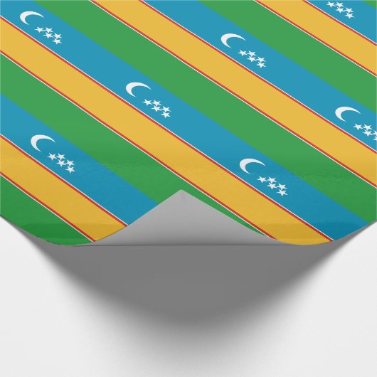Karakalpakstan-vlag Cadeaupapier (Hoek)