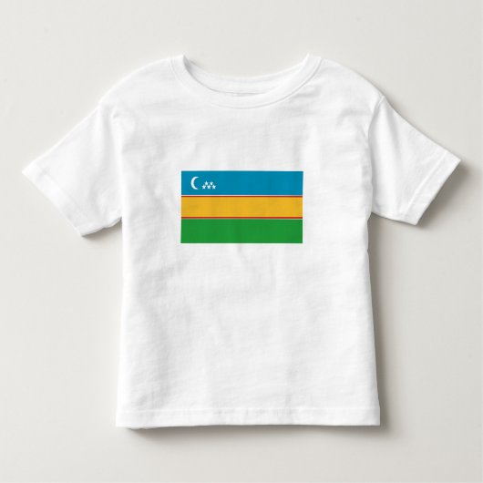 Karakalpakstan-vlag Kinder Shirts (Voorkant)