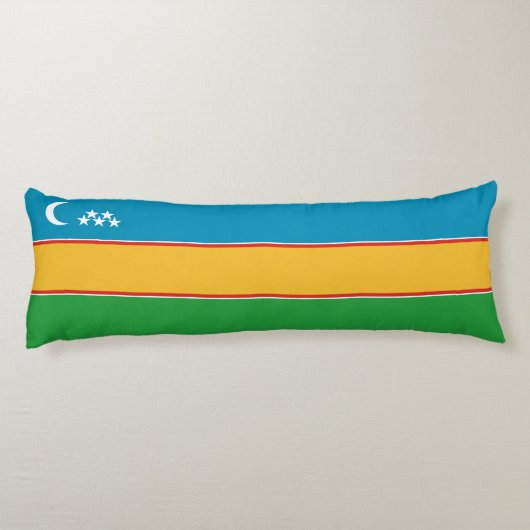 Karakalpakstan-vlag Lichaamskussen (Achterkant)