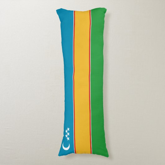 Karakalpakstan-vlag Lichaamskussen (Voorkant Verticaal)