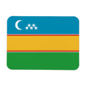 Karakalpakstan-vlag Magneet (Horizontaal)