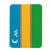 Karakalpakstan-vlag Magneet (Verticaal)