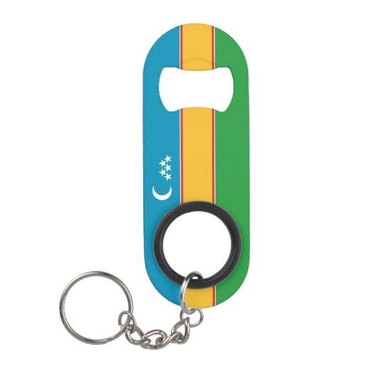 Karakalpakstan-vlag Mini Flessenopener (Voorkant)