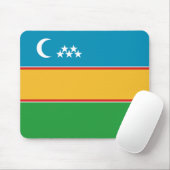 Karakalpakstan-vlag Muismat (Met muis)