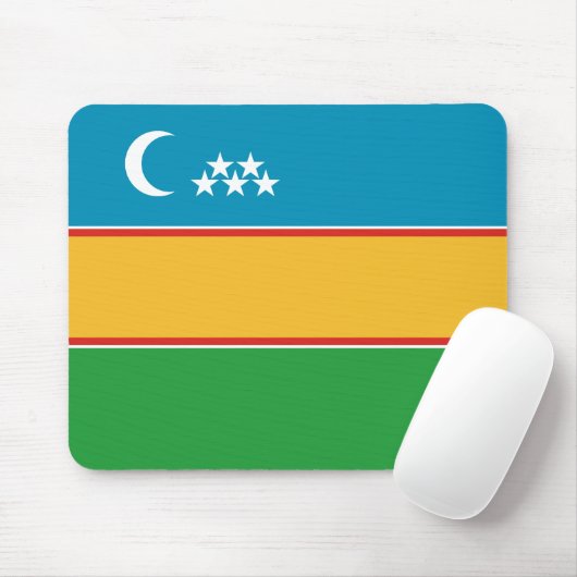 Karakalpakstan-vlag Muismat (Met muis)