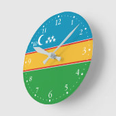 Karakalpakstan-vlag Ronde Klok (Hoek)