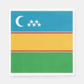 Karakalpakstan-vlag Servet (Voorkant)