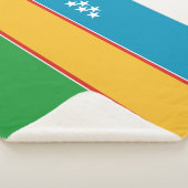 Karakalpakstan-vlag Sherpa Deken (3/4)