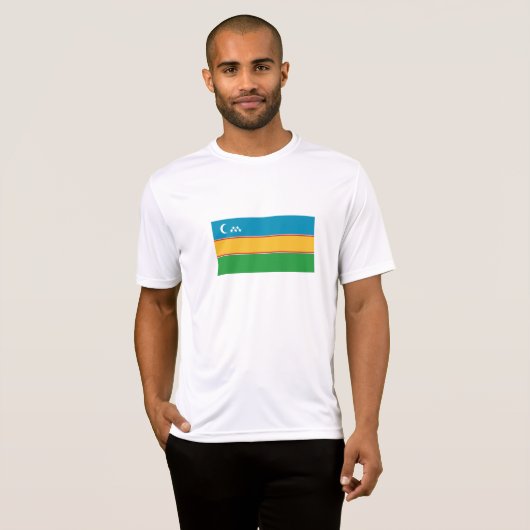 Karakalpakstan-vlag T-shirt (Voorkant volledig)