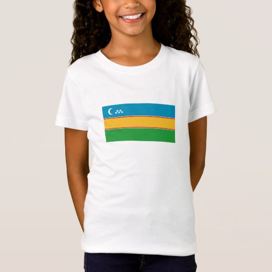 Karakalpakstan-vlag T-shirt (Voorkant)