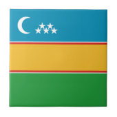 Karakalpakstan-vlag Tegeltje (Voorkant)