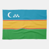 Karakalpakstan-vlag Theedoek (Horizontaal)