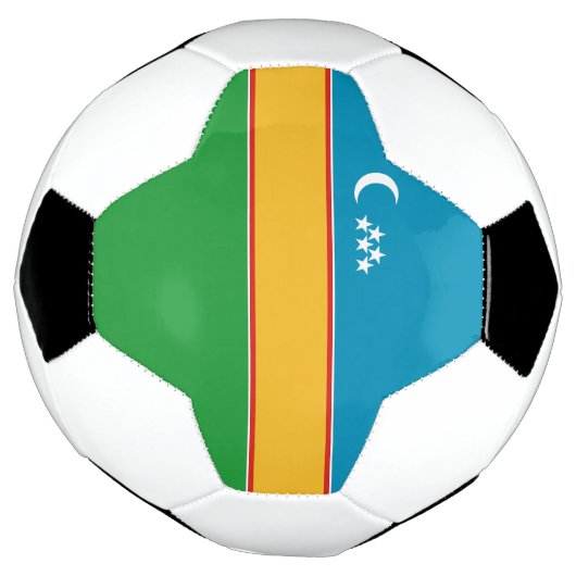 Karakalpakstan-vlag Voetbal (Gedraaid)