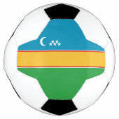 Karakalpakstan-vlag Voetbal (Voorkant)