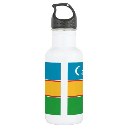 Karakalpakstan-vlag Waterfles (Achterkant)