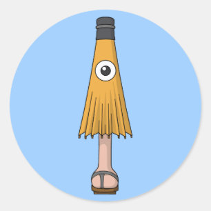 Karakasa-obake (Ghost) Ronde Sticker