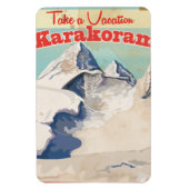 Karakoram Oude vakantieposter Magneet (Verticaal)
