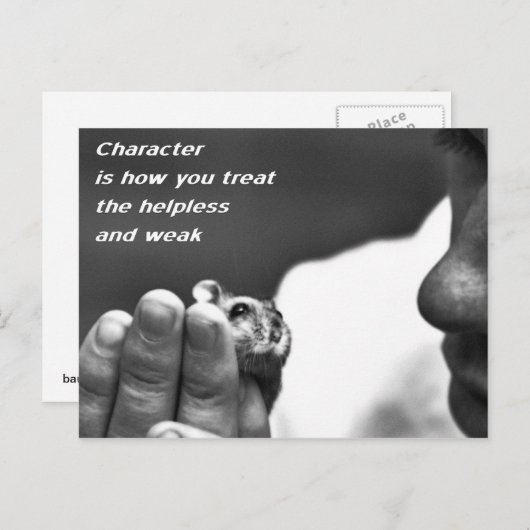 Karakter Briefkaart (Voorkant / Achterkant)