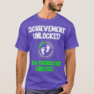 Karakter Creëer Nieuwe Pap Zwangerschap Aankondigi T-shirt