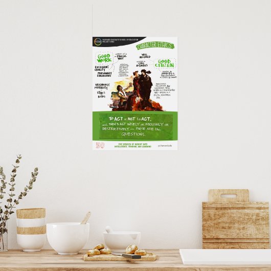 Karakter en ethiek - Poster PZ50 (Keuken)