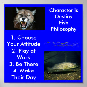 Karakter is een bestemming... poster