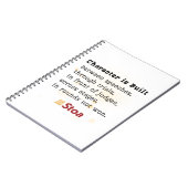 Karakter is gebouwd spiraal Notitieboek (Linkerzijde)