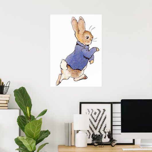Karakter kinderkamer Peter Rabbit Beatrix Potter I Poster (Thuiskantoor)