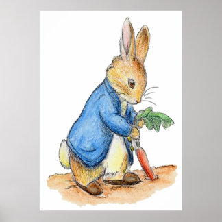 Karakter kinderkamer Peter Rabbit Beatrix Potter Poster
