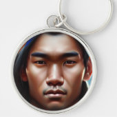 KARAKTER NATIEVE MANNEN SLEUTELHANGER (Voorkant)