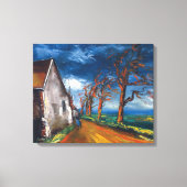 Karakter op een dorp St. | Maurice de Vlaminck | Canvas Afdruk (Voorkant)