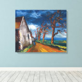 Karakter op een dorp St. | Maurice de Vlaminck | Canvas Afdruk (Insitu (Houten vloer))