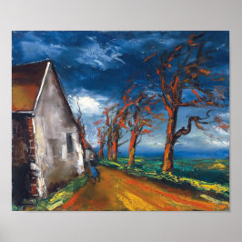 Karakter op een dorp St. | Maurice de Vlaminck | Poster