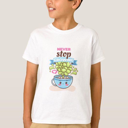 Karakter Planten Grow Kinder T-shirt (Voorkant)