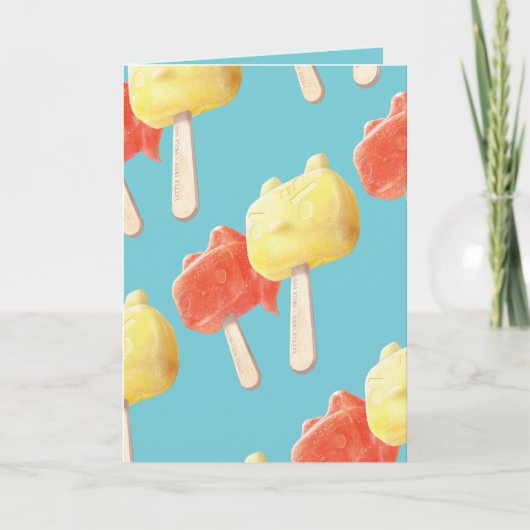 Karakter Popsicles Kaart (Voorkant)