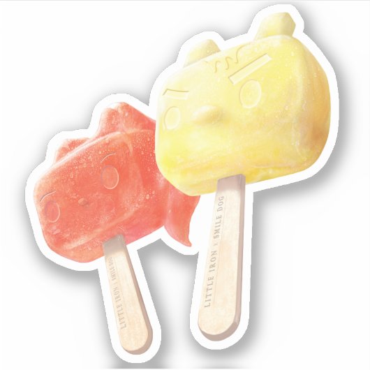 Karakter Popsicles Sticker (Voorkant)