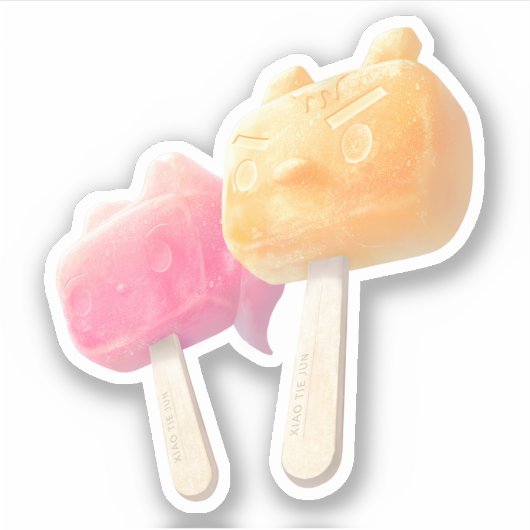 Karakter Popsicles Sticker (Voorkant)