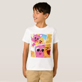 Karakter T-shirt, Schattige Design Boys of Girls S T-shirt (Voorkant volledig)