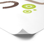 KARAKTER : TYPOGRAFIE - trendy alfabet 1 Poster (Hoek)