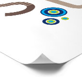 KARAKTER : TYPOGRAFIE - trendy alfabet 3 Poster (Hoek)