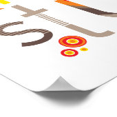 KARAKTER : TYPOGRAFIE - trendy alfabet 3 Poster (Hoek)