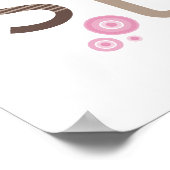 KARAKTER : TYPOGRAFIE - trendy alfabet 5 Poster (Hoek)