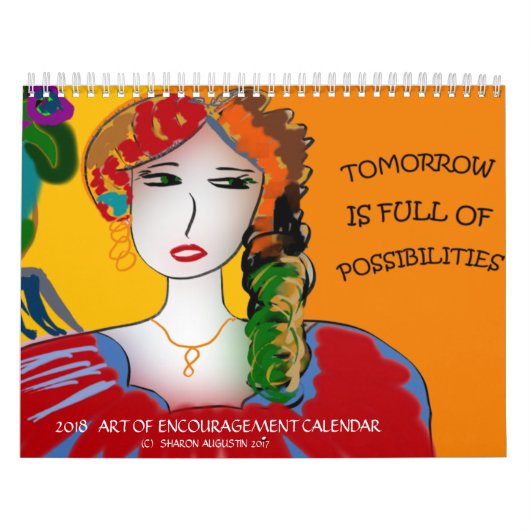 KARAKTER VAN DE AANMOEDIGINGSCALENDAR 2018 KALENDER (Hoes)