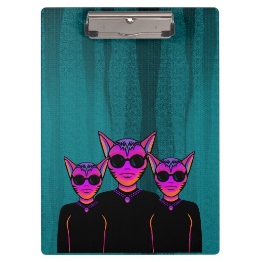 Karakter van een kat klembord (Voorkant)