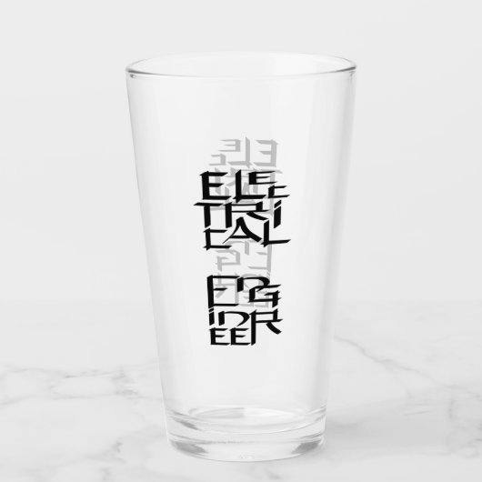 karakter van elektrotechnicus glas (Voorkant)