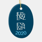 karakter van elektrotechnicus keramisch ornament (Achterkant)